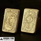 Briquet chinois dragon or