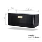 Cave à Cigares Plexiglass Noire