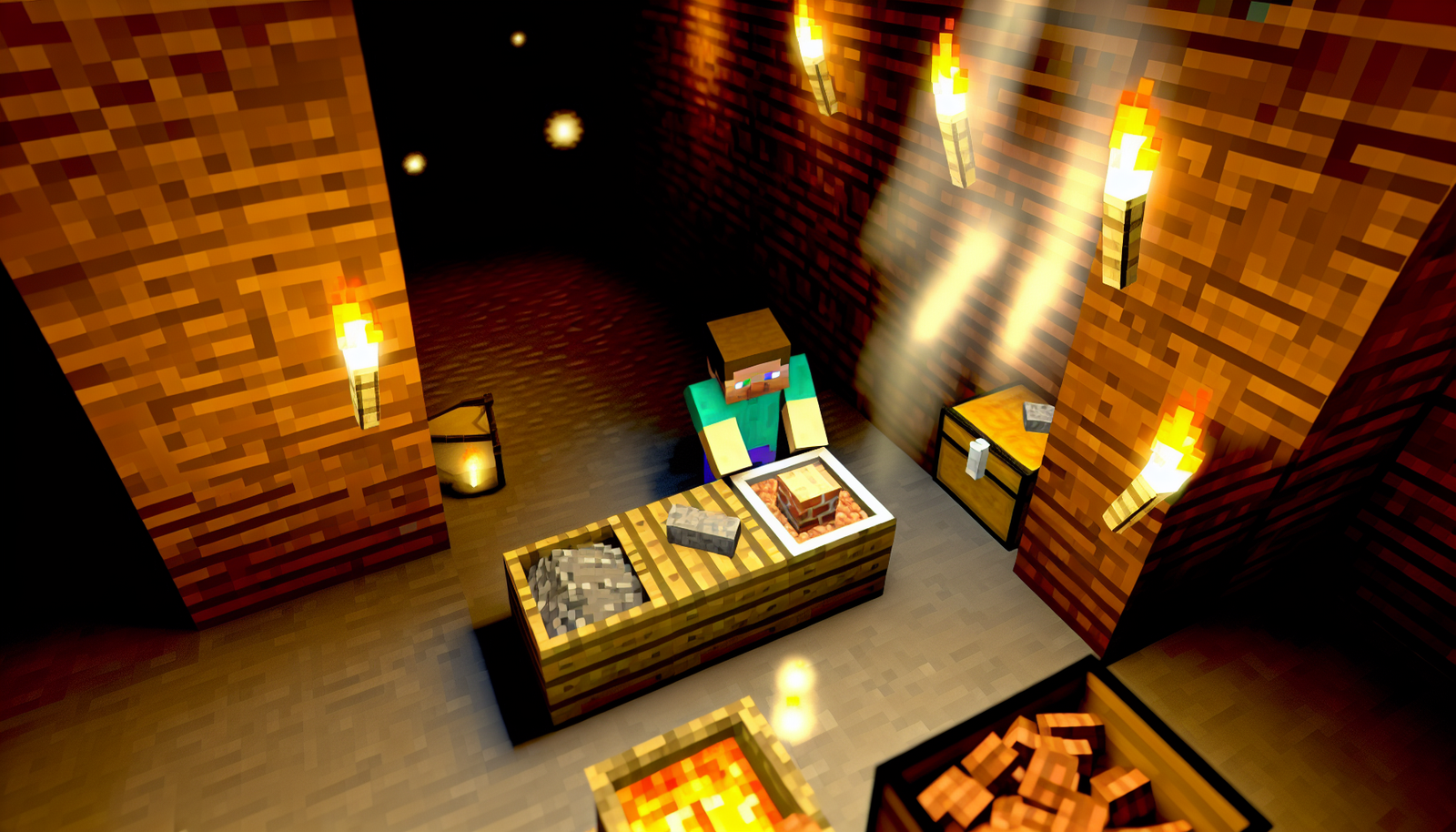 comment faire briquet minecraft